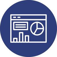 Dashboard Outline Circle Icon vector