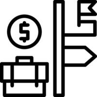 Career Path Line Icon vector