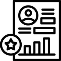 Performance Review Line Icon vector