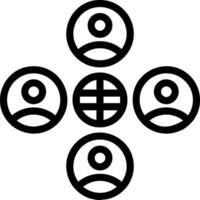 Diversity Line Icon vector