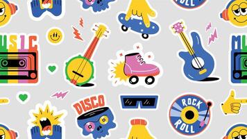 Trendy Music Pattern vector