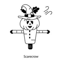 Trendy Scarecrow Concepts vector