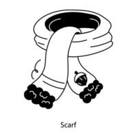 Trendy Scarf Concepts vector