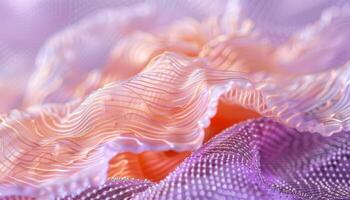 AI generated Lavender and peach geometric shapes symbolizing the beauty of spring s awakening. photo