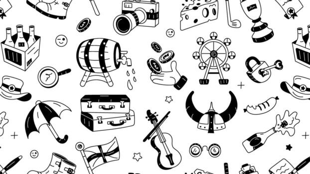 Trendy England Pattern vector