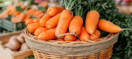 ai generado orgánico zanahorias antecedentes con texturizado superficie, ideal para comida y agricultura conceptos foto