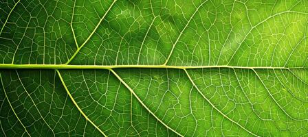 ai generado detallado verde hoja esqueleto textura antecedentes para natural diseños y botánico conceptos foto