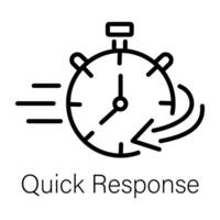 Trendy Quick Response vector