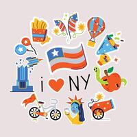 de moda Nueva York vector