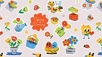 Trendy Spring Season vector