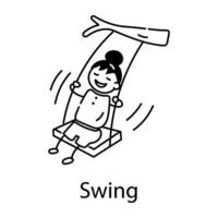 Trendy Swing Concepts vector