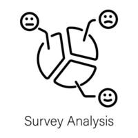 Trendy Survey Analysis vector