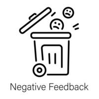 Trendy Negative Feedback vector