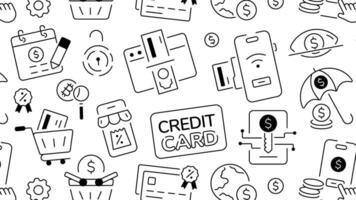 Trendy Credit Card vector