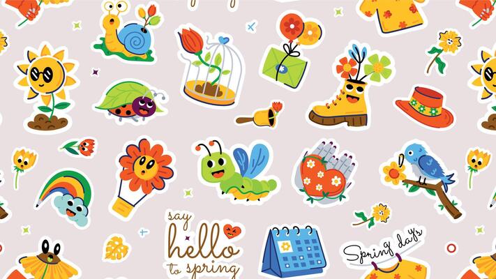 Trendy Springtime Pattern