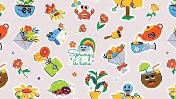 Trendy Spring Theme vector