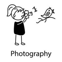 Trendy Photography Concepts vector