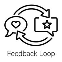 Trendy Feedback Loop vector