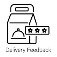 Trendy Delivery Feedback vector