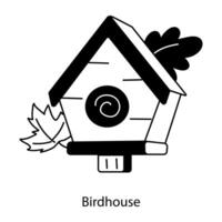 Trendy Birdhouse Concepts vector