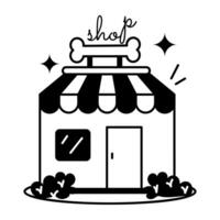 Trendy Pet Shop vector