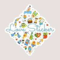 Trendy Valentine Vector