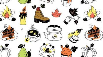 Trendy Thanksgiving Pattern vector