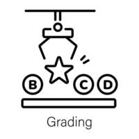 Trendy Grading Concepts vector