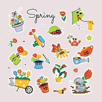 Trendy Spring Vibes vector