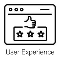 Trendy User Experience vector