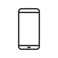 Mobile phone, smartphone icon vector in line style. Cellphone sign symbol