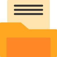 File Folder Flat Icon vector