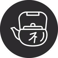 Tea Pot Inverted Icon vector