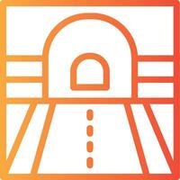 Tunnel Linear Gradient Icon vector