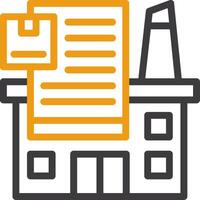 Industry Report Two Color Icon vector