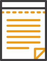 Notepad Two Color Icon vector