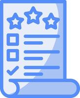 Quality Control Line Filled Blue Icon vector