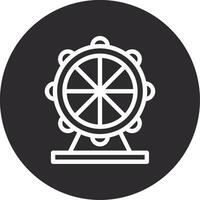 Ferris Wheel Inverted Icon vector