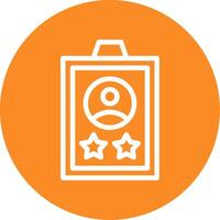 Experience Outline Circle Icon vector