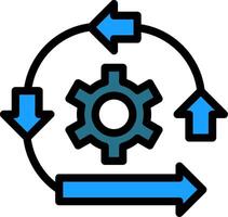 Shift Sprint Line Filled vector