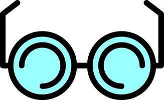 Glasses Line Filled vector