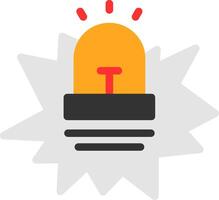 Beacon Burst Flat Icon vector