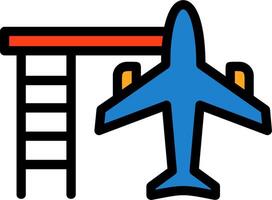 Airplane Line Filled vector
