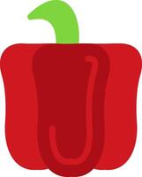 Red Pepper Flat Icon vector