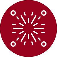 Firecracker Outline Circle Icon vector
