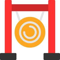 Gong Flat Icon vector