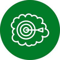 Dream Dart Outline Circle Icon vector