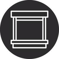 Loading Dock Inverted Icon vector
