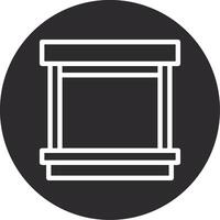 Loading Dock Inverted Icon vector