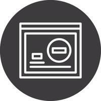 Delete Outline Circle Icon vector